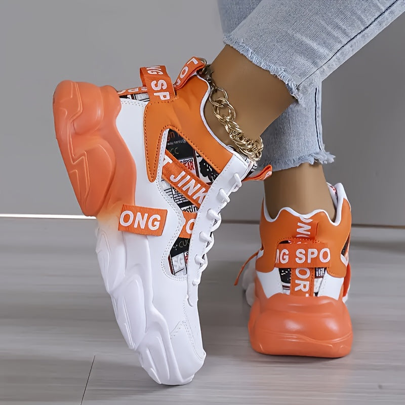 Women's Casual Breathable Thick-Soled Sneakers for All Seasons