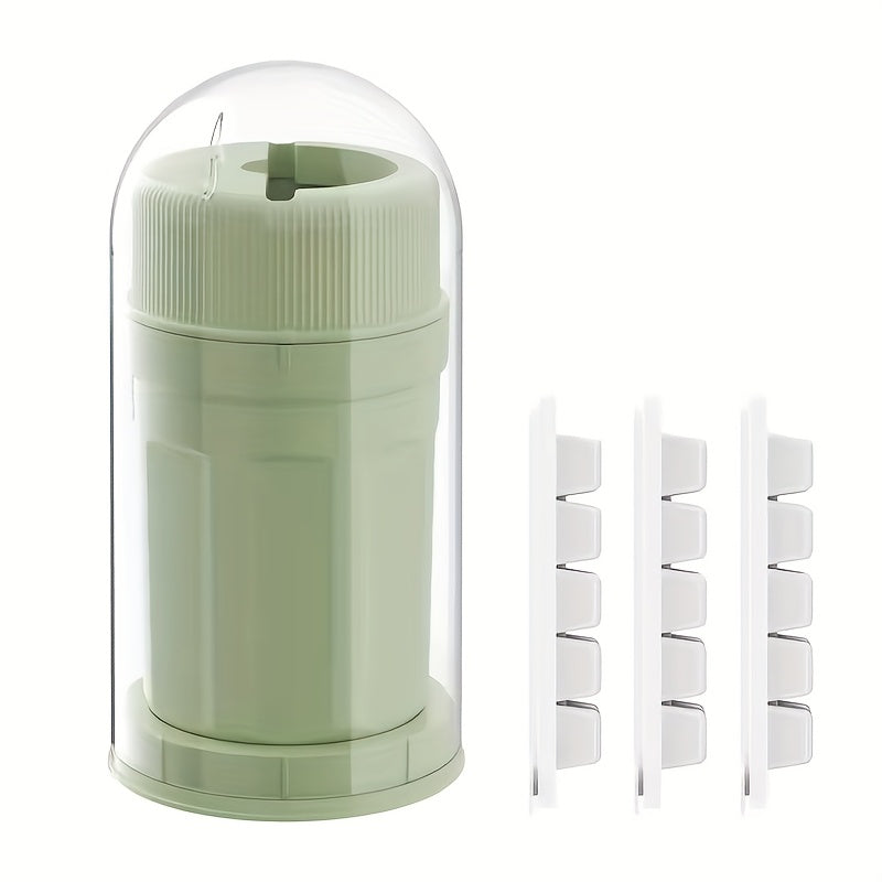 Rotating Ice Maker with Molds and Trays for Refrigerator Reusable Ice Cubes