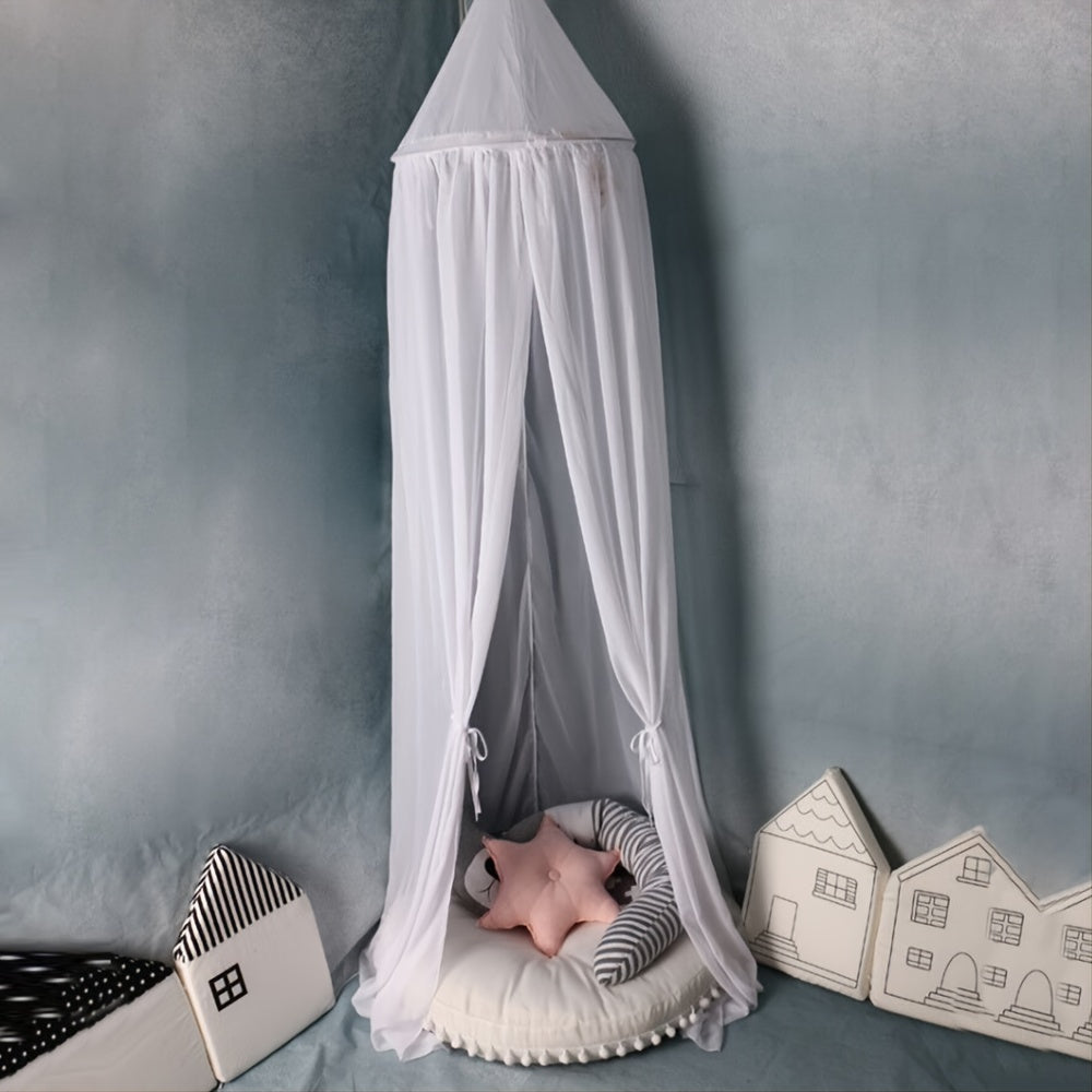 Cuna infantil con mosquitera de chiffon transpirable para decoración acogedora de la habitación