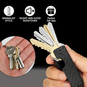 "Forever Miyin Sleek Aluminum Key Organizer" — это компактный и легкий держатель для ключей с надежным поворотным замком. Он устойчив к царапинам и является идеальным подарком как для мужчин, так и для женщин.