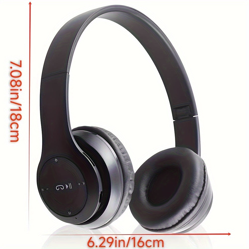 Auriculares inalámbricos over-ear con aislamiento de ruido, controles de voz, batería recargable