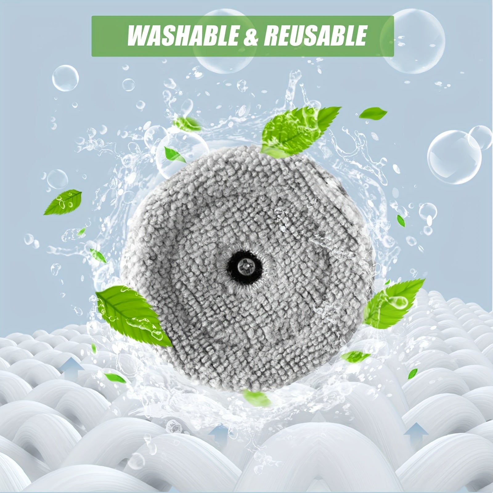 Robot changyutgich uchun 4 ta namlikni o‘chirish uchun almashtirish qismlari to‘plami, mikrofi beriladigan mop padlari bilan