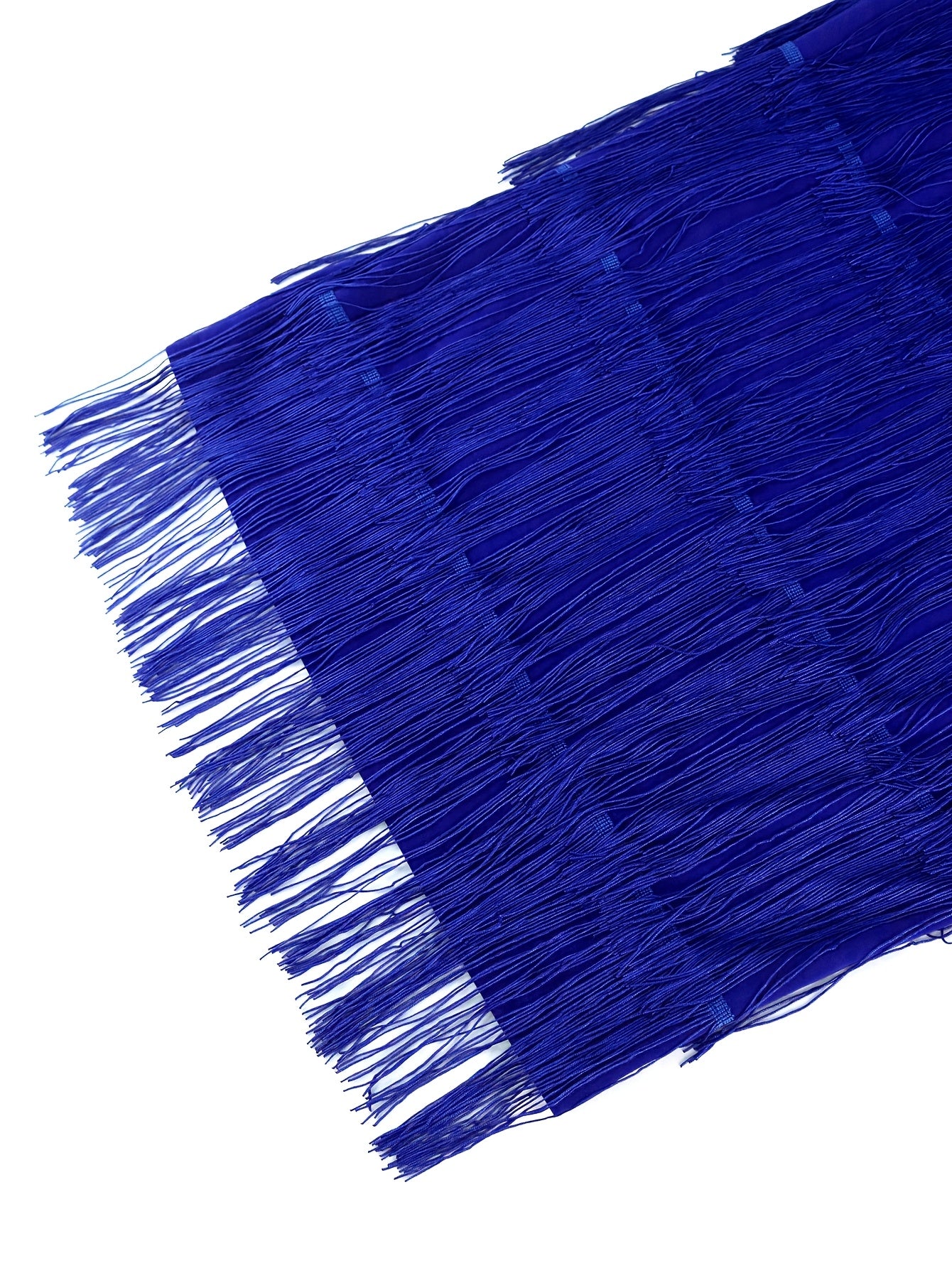 Women's Bodycon Party Dress with Tassel Hem, Strapless Ruffled Shoulder, Adjustable Belt