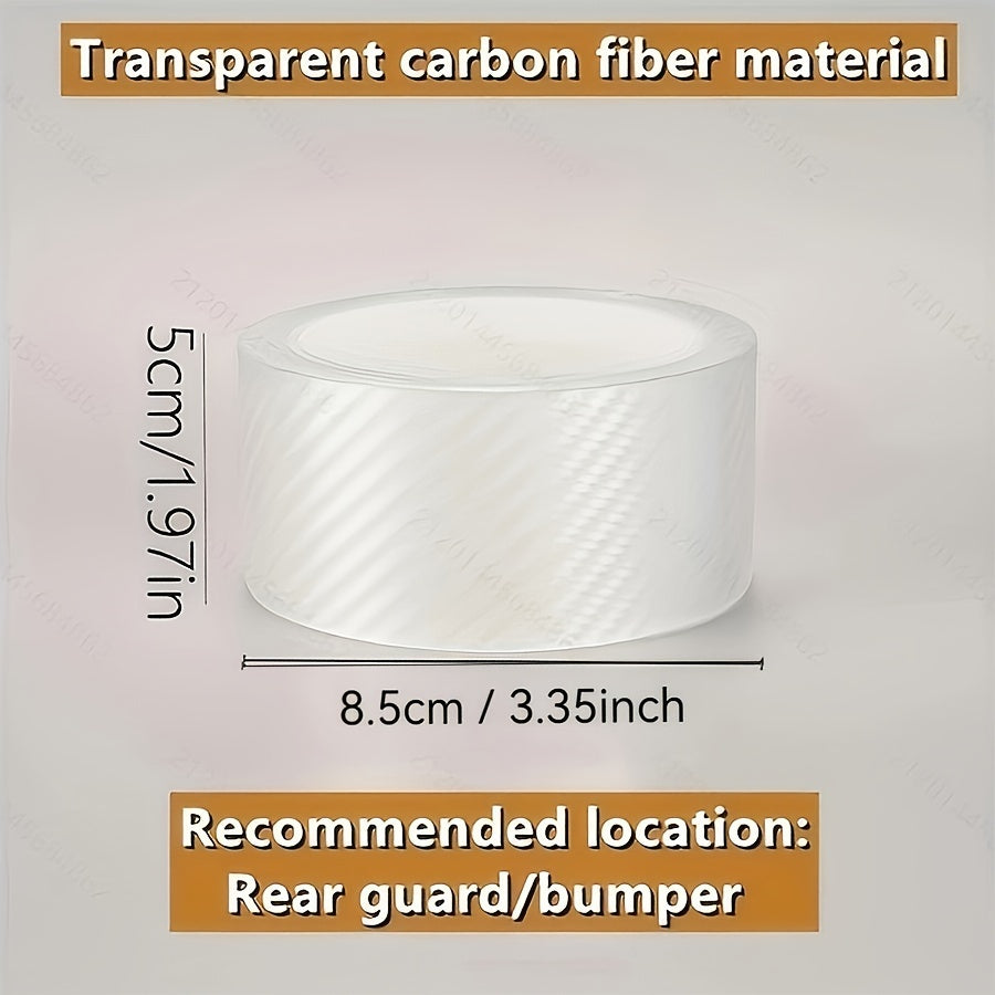 Protector de borde de puerta de coche de fibra de carbono universal con cinta anticolisión autoadhesiva