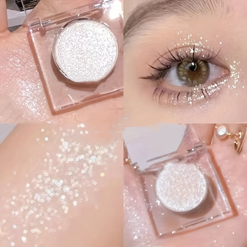 Монохромная пудра-подсветка с блестками для лица и глаз, водостойкая, легкая, с блестками