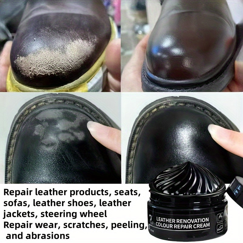 Crema de reparación falsa negra para asientos de coche, volantes, sofás y zapatos