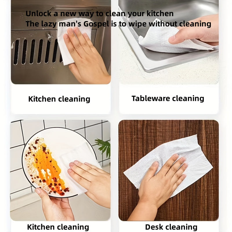240 Extra Thick Kitchen Cleaning Wipes for Oil and Stains Disposable Non-Woven Fabric