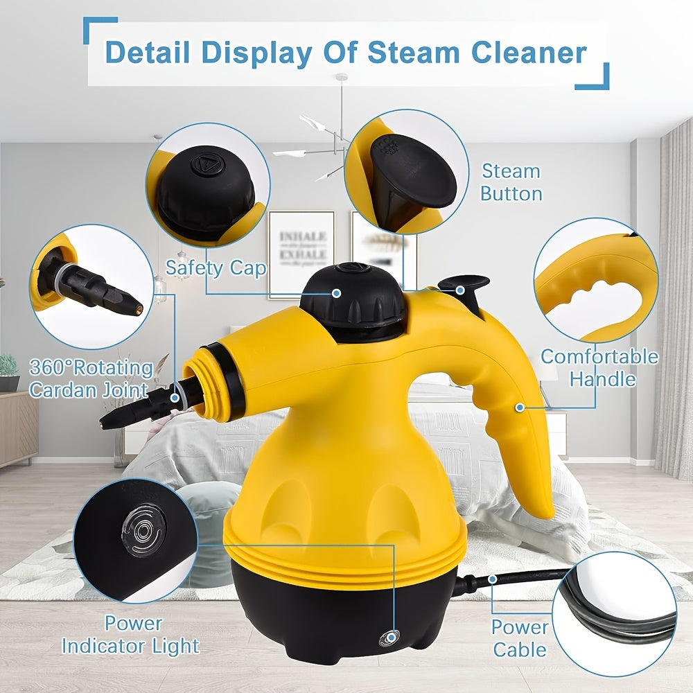 Handheld Steam Cleaner for Kitchen and Range Hoods 600W High-Temperature Portable