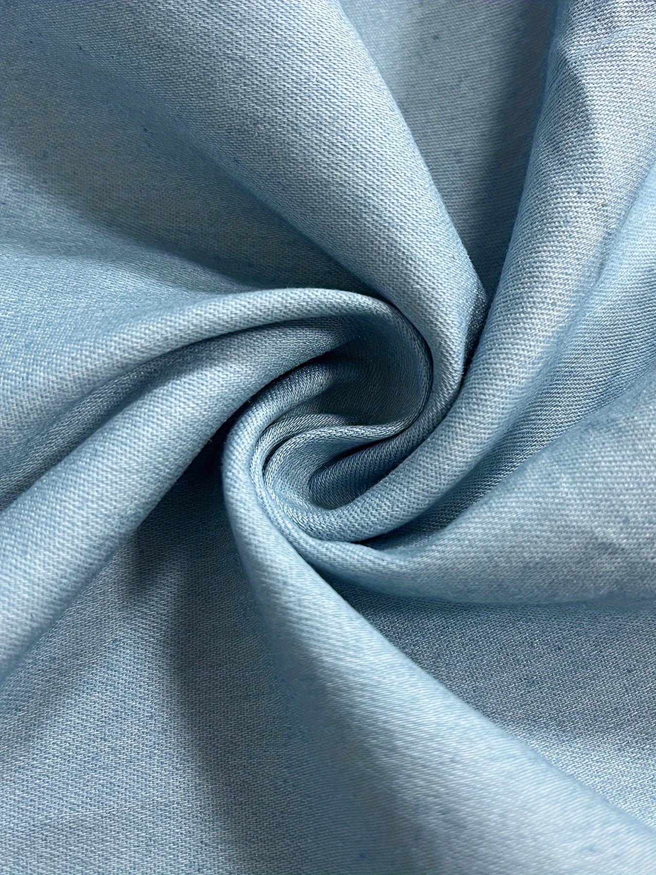 Women's Plus Size Denim Dress Casual Solid Color Midi Cotton Blend