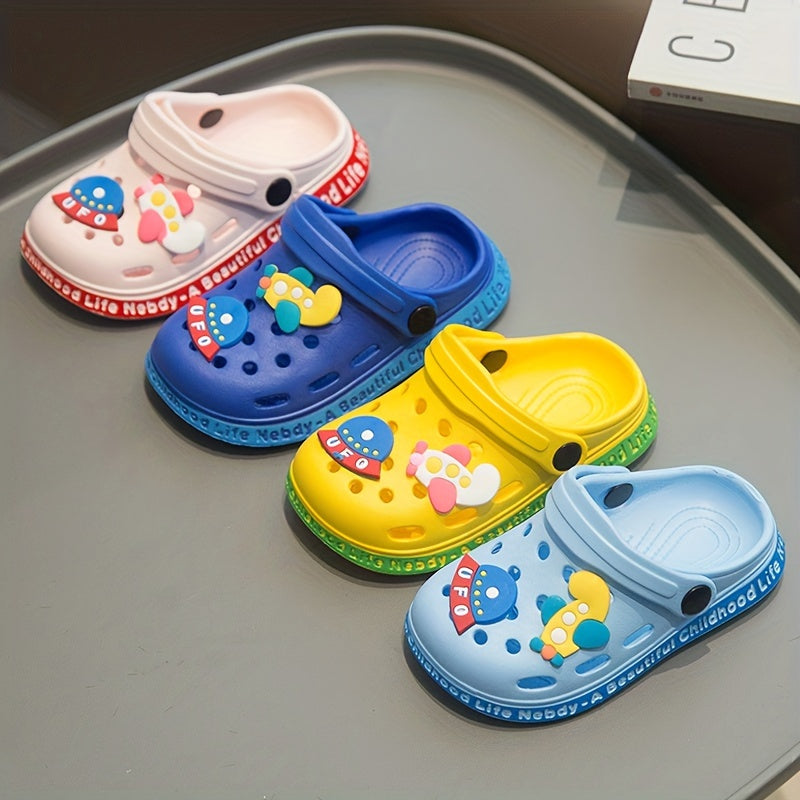 Kids' Space-Themed EVA Sandals for Boys Lightweight Breathable Quick-Dry Summer Beach Outdoor