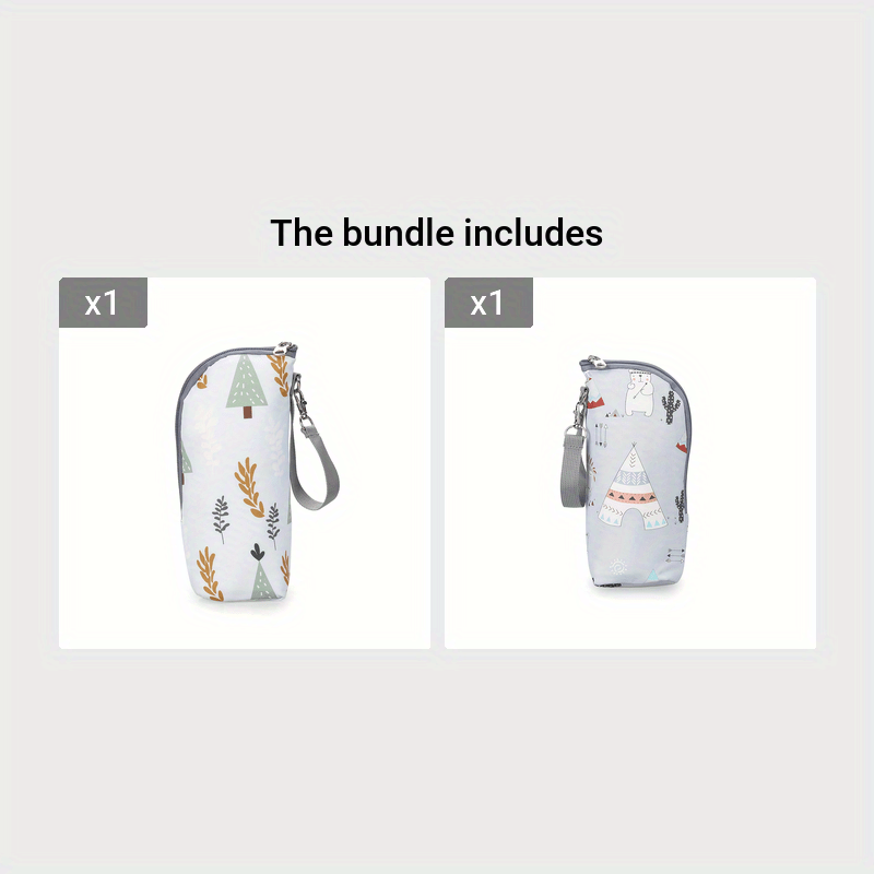 Baby Bottle Bag Insulated Travel Carrier Aluminum Foil 360 Heat Preservation