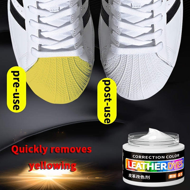 White Shoe Repair Cream 30g Leather Fix Kit for White Edges and Scrapes