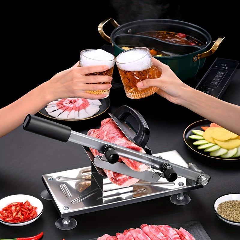 Stainless Steel Meat Fruit Vegetable Slicer Adjustable Thickness Kitchen Cutting Tool