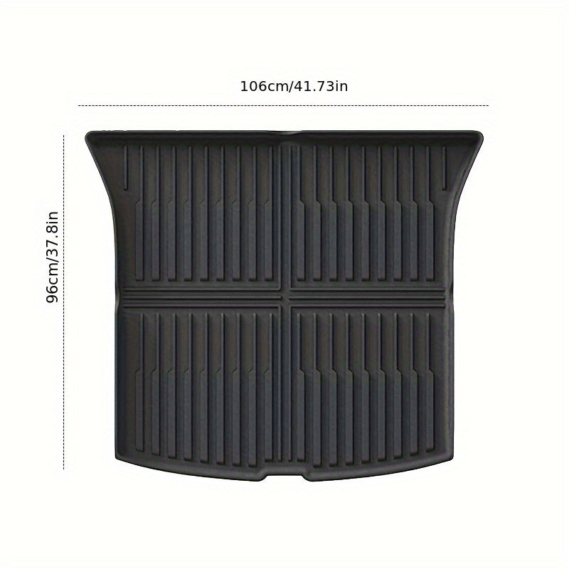 Rear Trunk Mat for Model Y 2025+ TPE All Weather Full Coverage Cargo Liner
