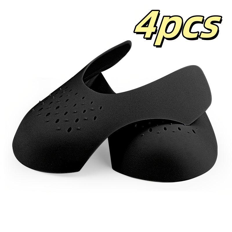Unisex Adjustable Anti-Wrinkle Shoe Trees Black White Durable Support