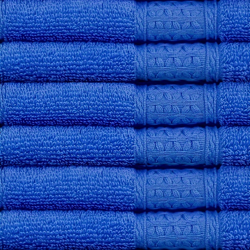 100% paxtadan yasalgan 6 ta to'plam yuz sochiqlar, turli naqshlar bilan, tana va yuz uchun mukammal, mehmonxona, sayohat va har kuni foydalanish uchun ajoyib. Har bir sochiq to'qilgan va 360 GSM og'irlikka ega, o'lchami 33.02x33.02 sm.