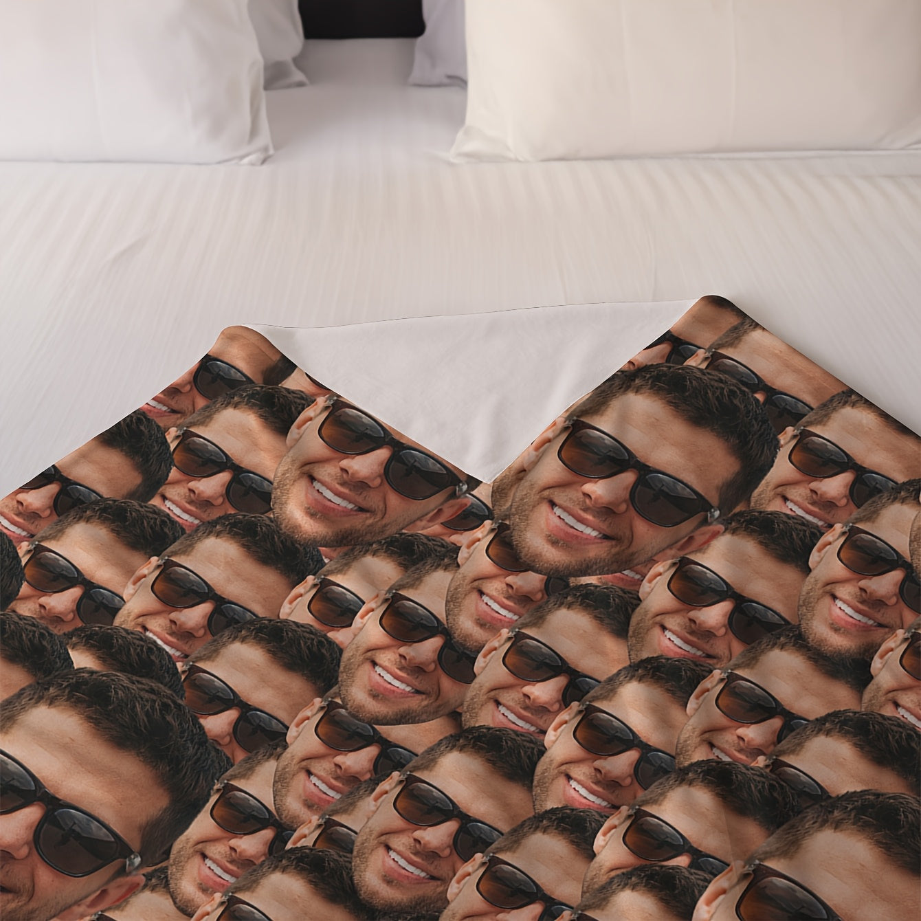 Personalized Photo Blanket Flannel Throw for Snuggling Soft Warm Gift