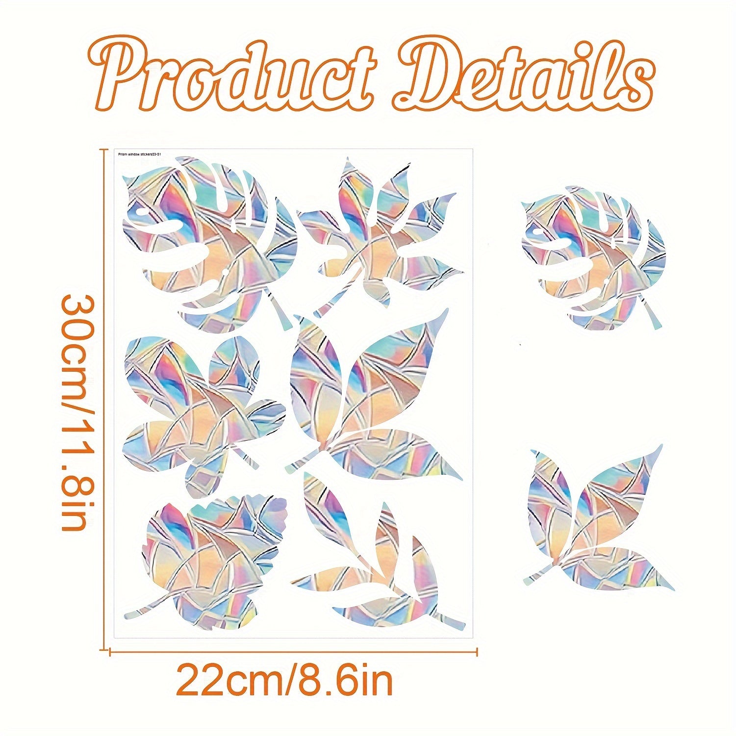 Colorful Rainbow Prism Butterfly Suncatcher Window Stickers Electrostatic Glass Decals