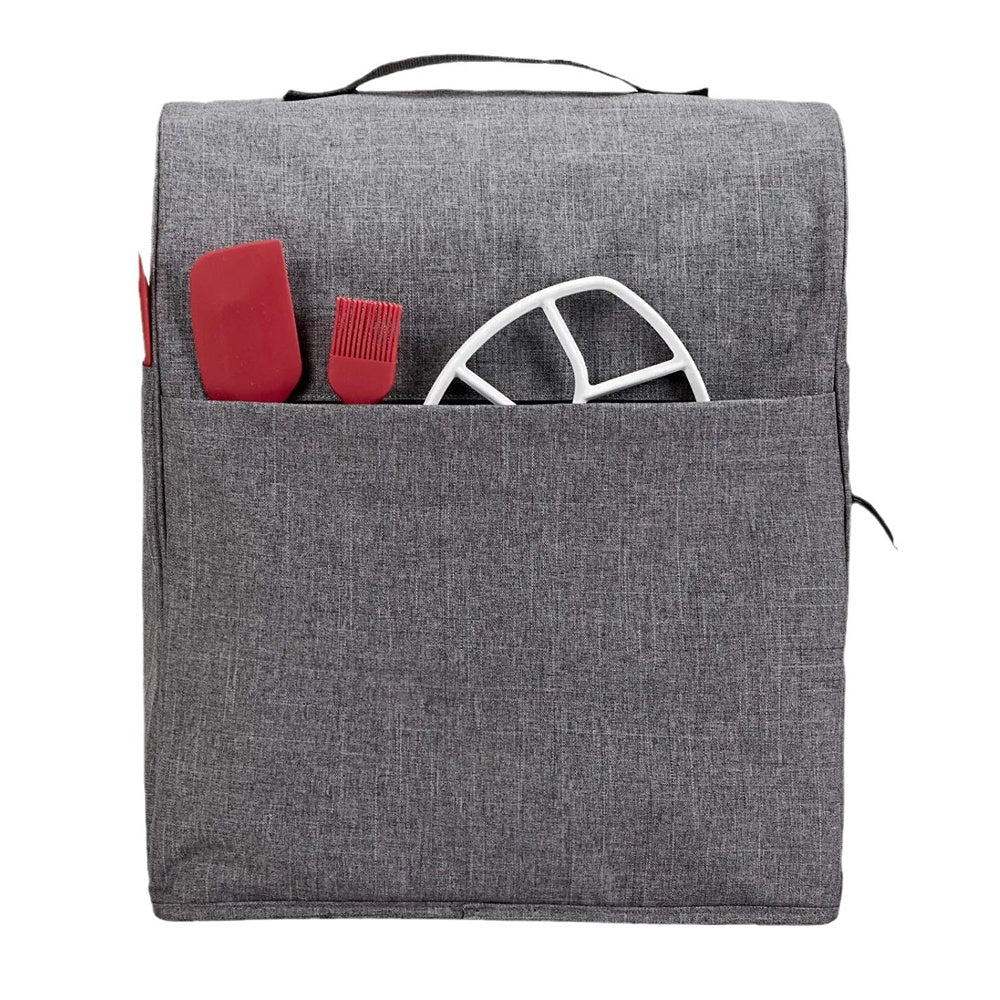 Qiyin turuvchi 4.5-5 kvartli mikserlar uchun mustahkam turuvchi mikser qopqog'i, xavfsiz saqlash va oziq-ovqatni boshqarish himoyasi uchun aksessuar cho'ntagi mavjud.