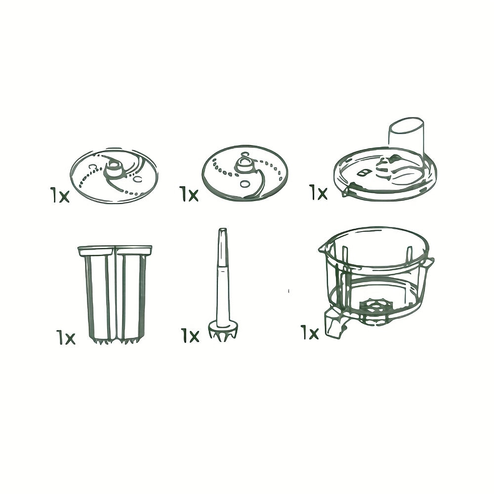 Vegetable Shredder Grater Attachment for Thermomix Manual Food Cutter Stainless Steel Blades