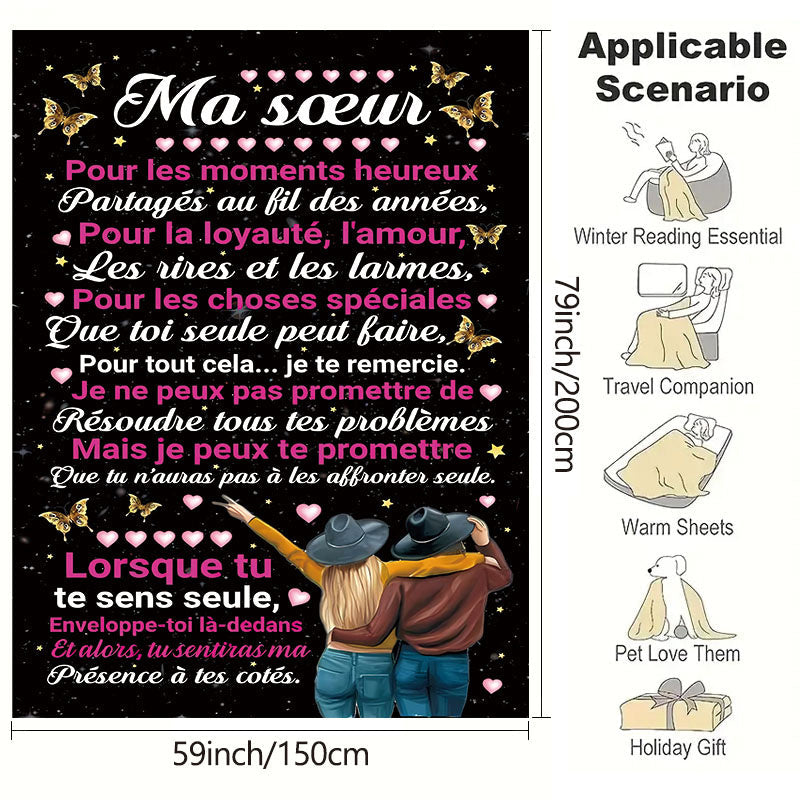 Ayollar va qizlar uchun yumshoq tashlash plashkasi, opa-singillar va oila uchun mukammal sovgʻa