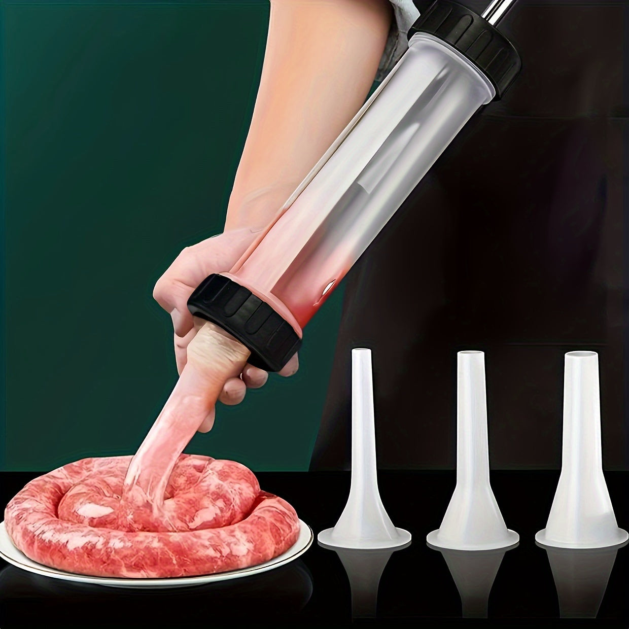 Manual Sausage Stuffer for Salami and Sausages, Restaurant Use, Easy to Use