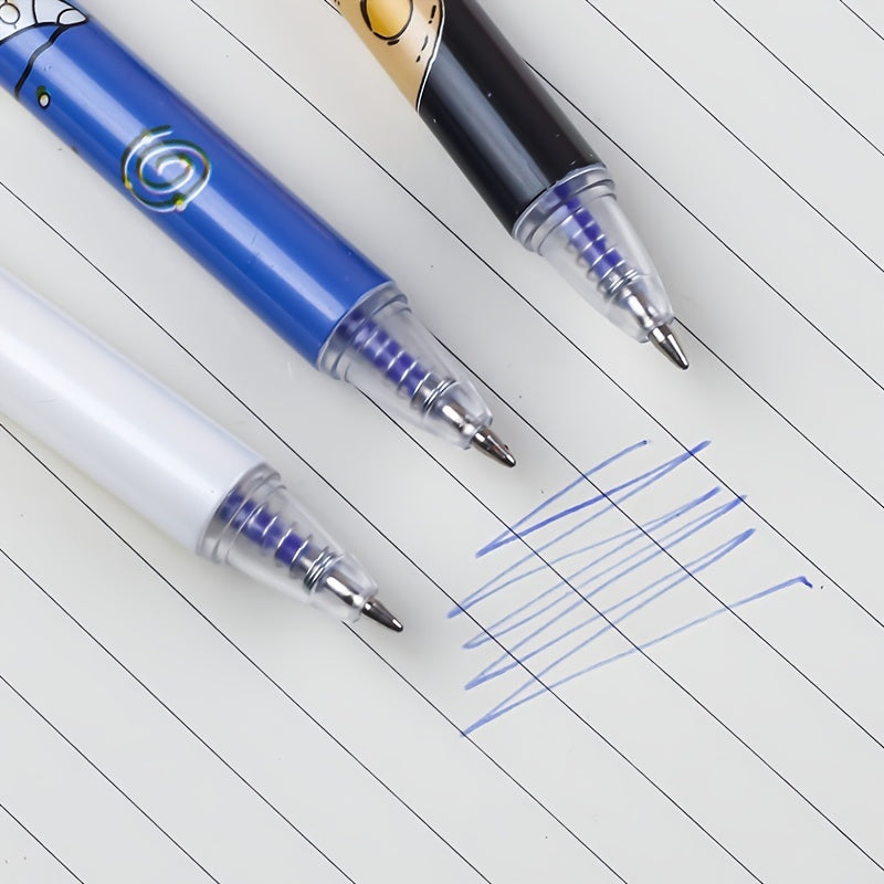 6 Pack 0.5mm Erasable Gel Rollerball Pens with Erasers for School Office