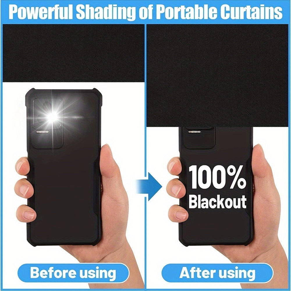 Blackout Curtains for Bedrooms and Dorm Rooms, Portable Sunblock Window Shades