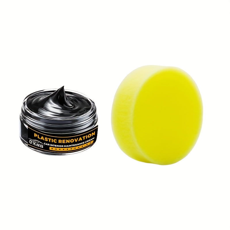 Cera de renovación de plástico para interior de coche y restauración del brillo de neumáticos