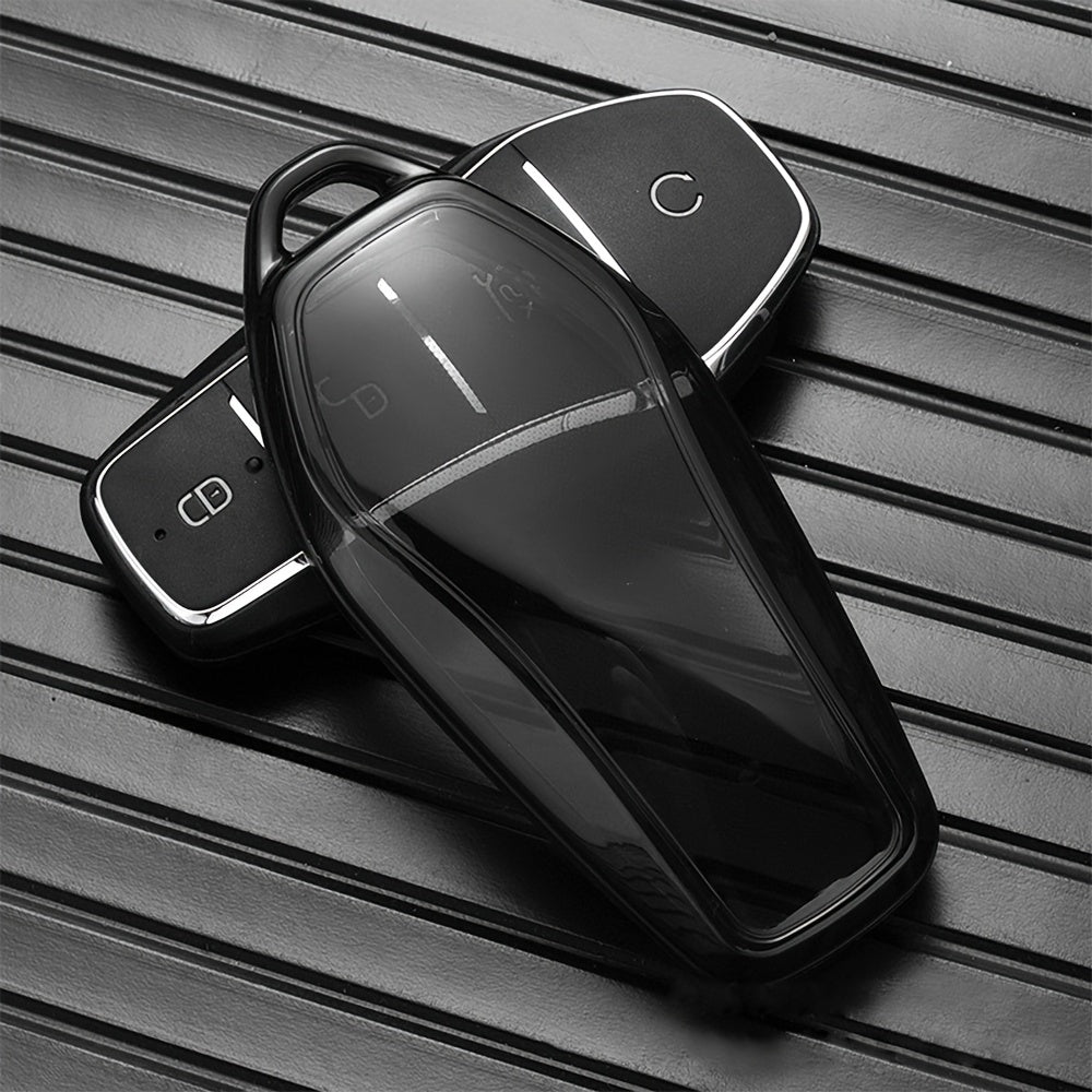 Car Key Case TPU Cover for EV Remote Control 4 Buttons Protection