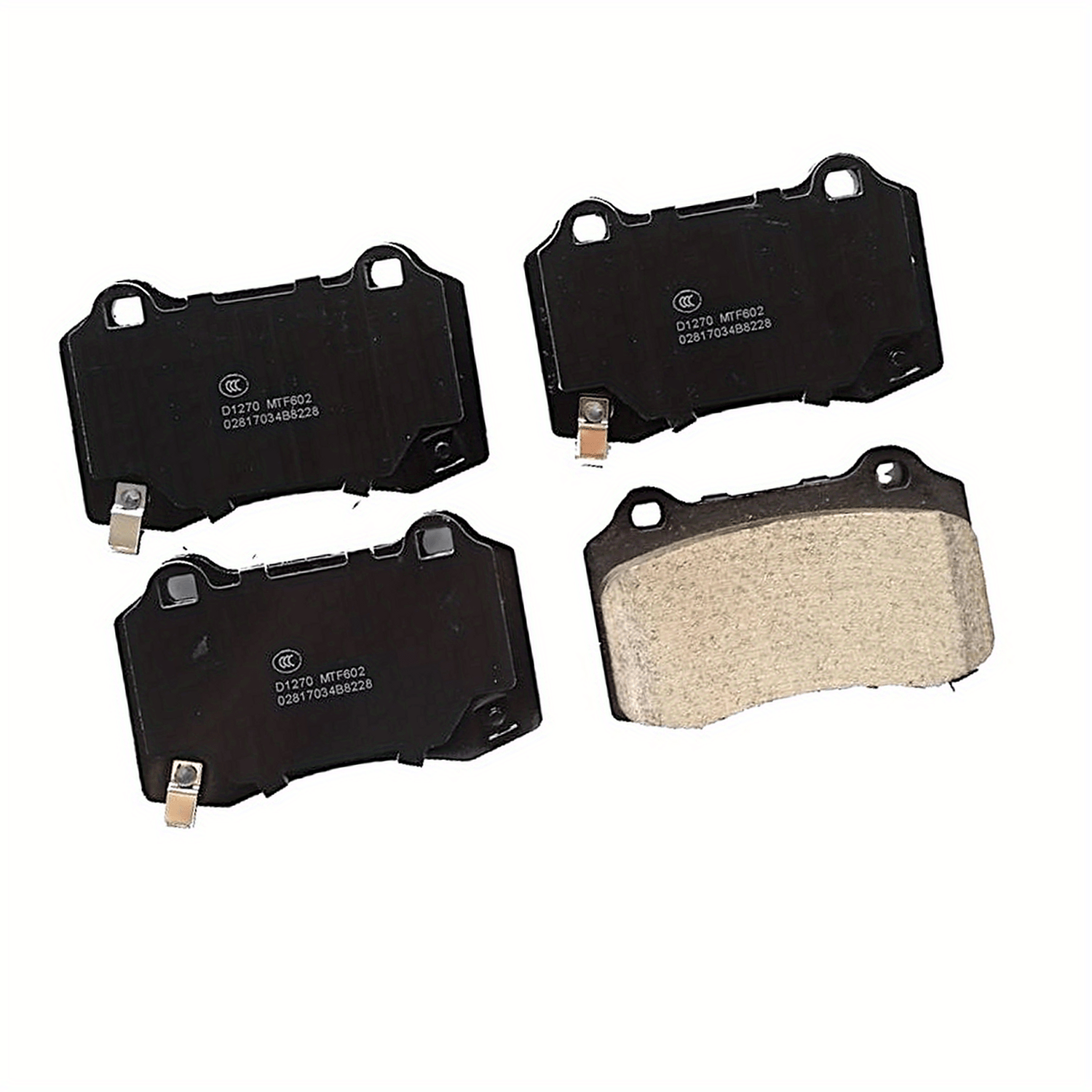 Juego de 4 pastillas de freno delanteras para Jeep Grand Cherokee Tesla Model S 09-16
