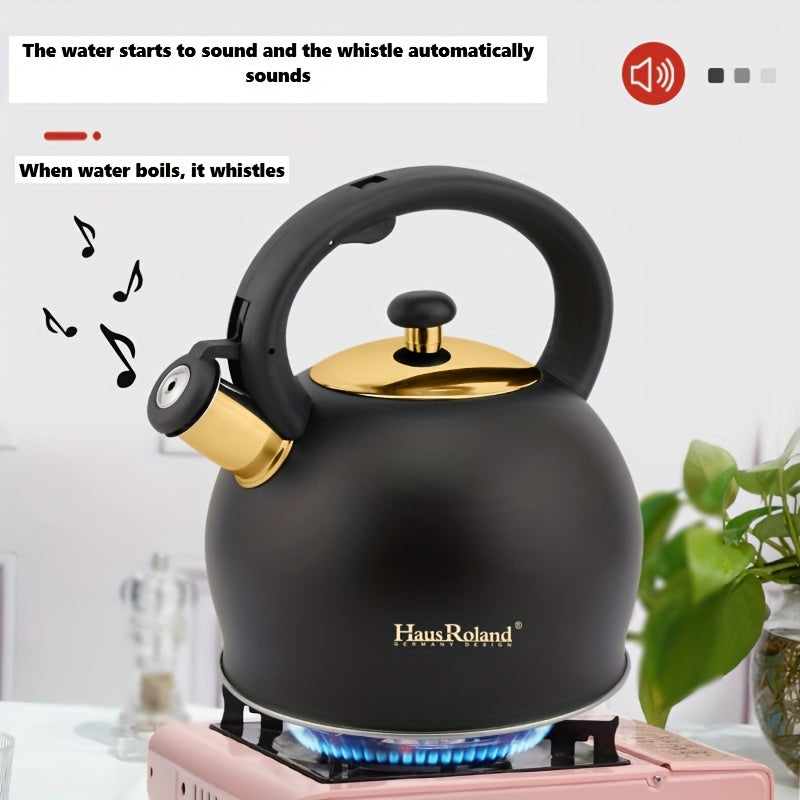 Stainless Steel Whistling Tea Kettle for Stovetop Gas and Induction