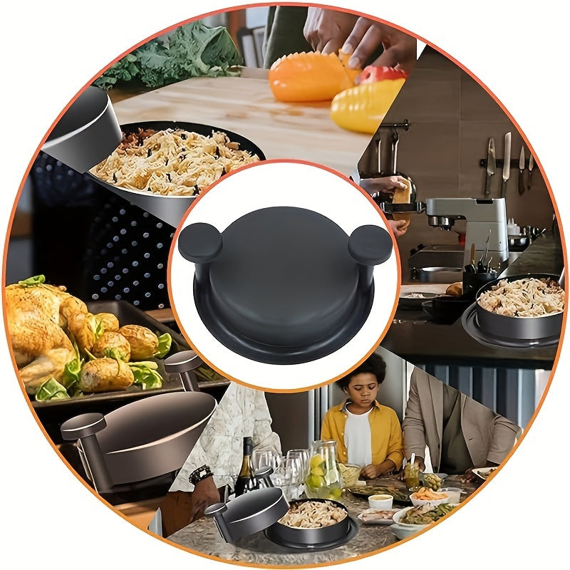 Rallador de carne negro reutilizable para pollo y carne de res con asa