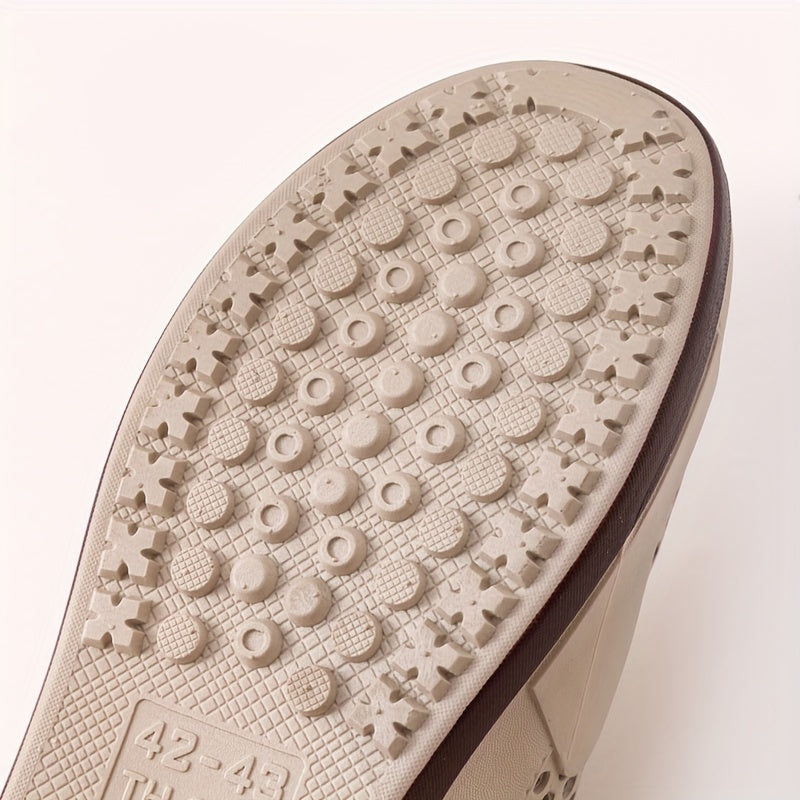 Sandalias slip-on de PVC para hombre con diseño antideslizante y sin dedos, y estampado de letras