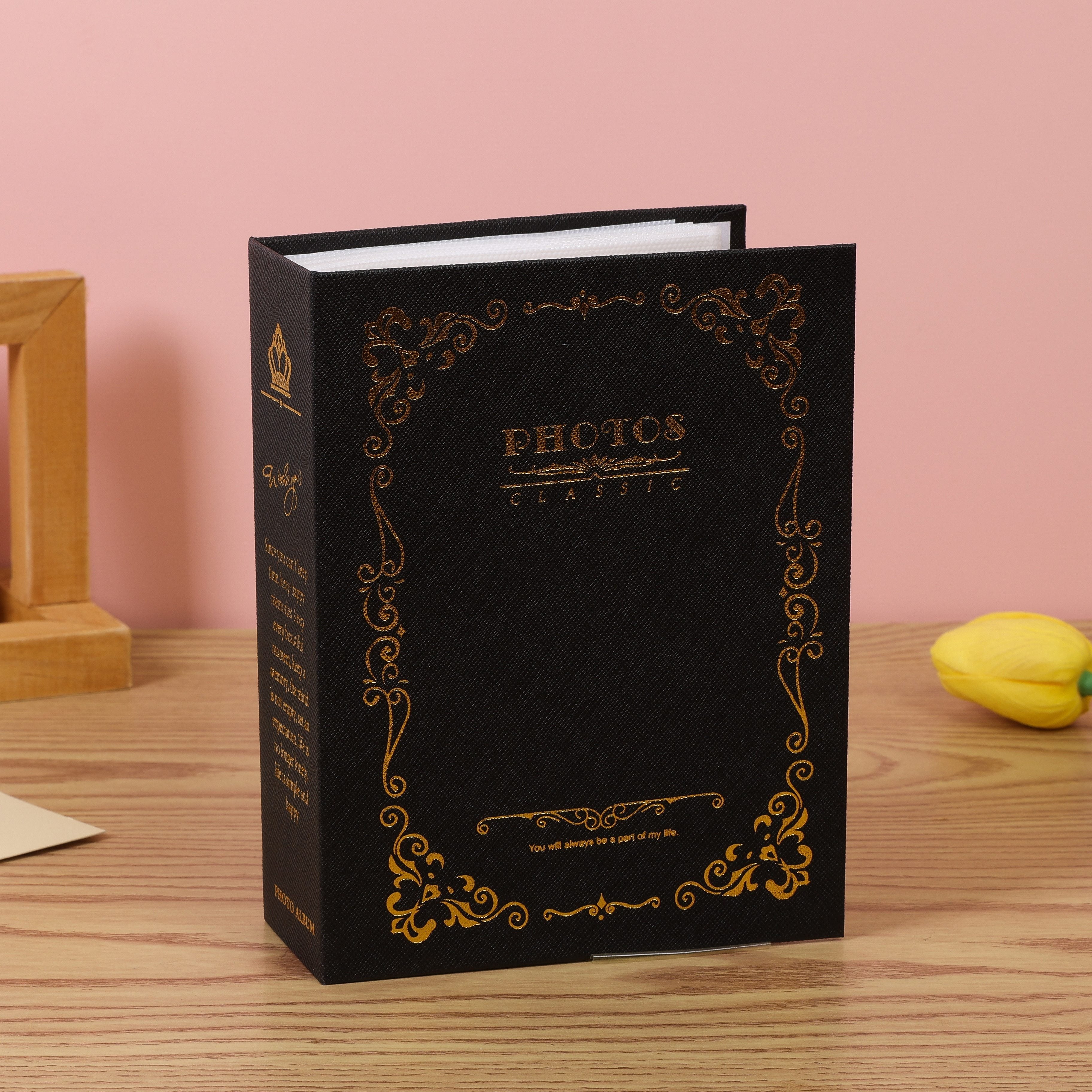 Baby Photo Album 10.16cm x 15.24cm with 100 Double Interstitials for Milestones and Holidays