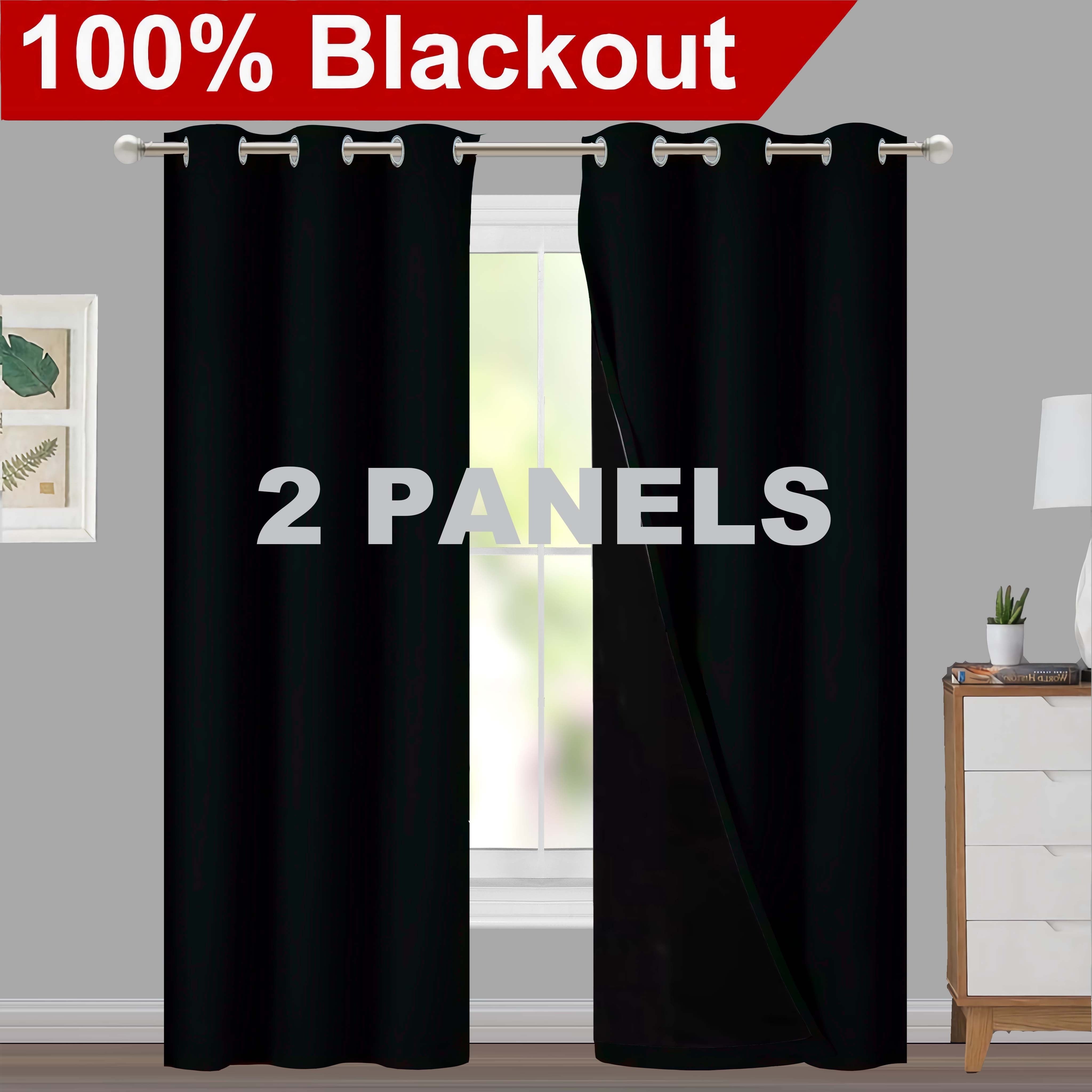 Blackout Curtains for Living Rooms and Bedrooms, Light-Blocking, Thermal Insulated