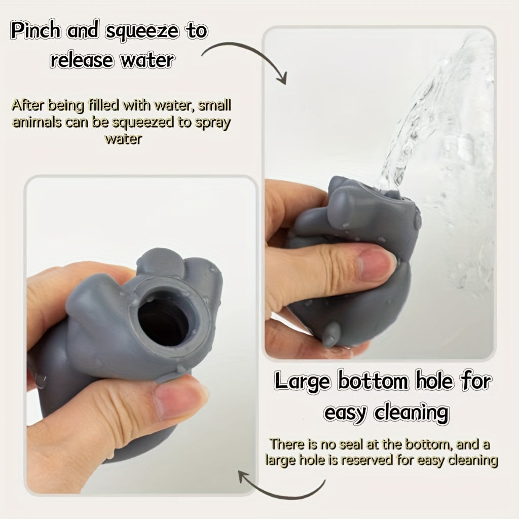 Floating Bath Toy for Kids with Animal Finger Covers Stackable Water Play