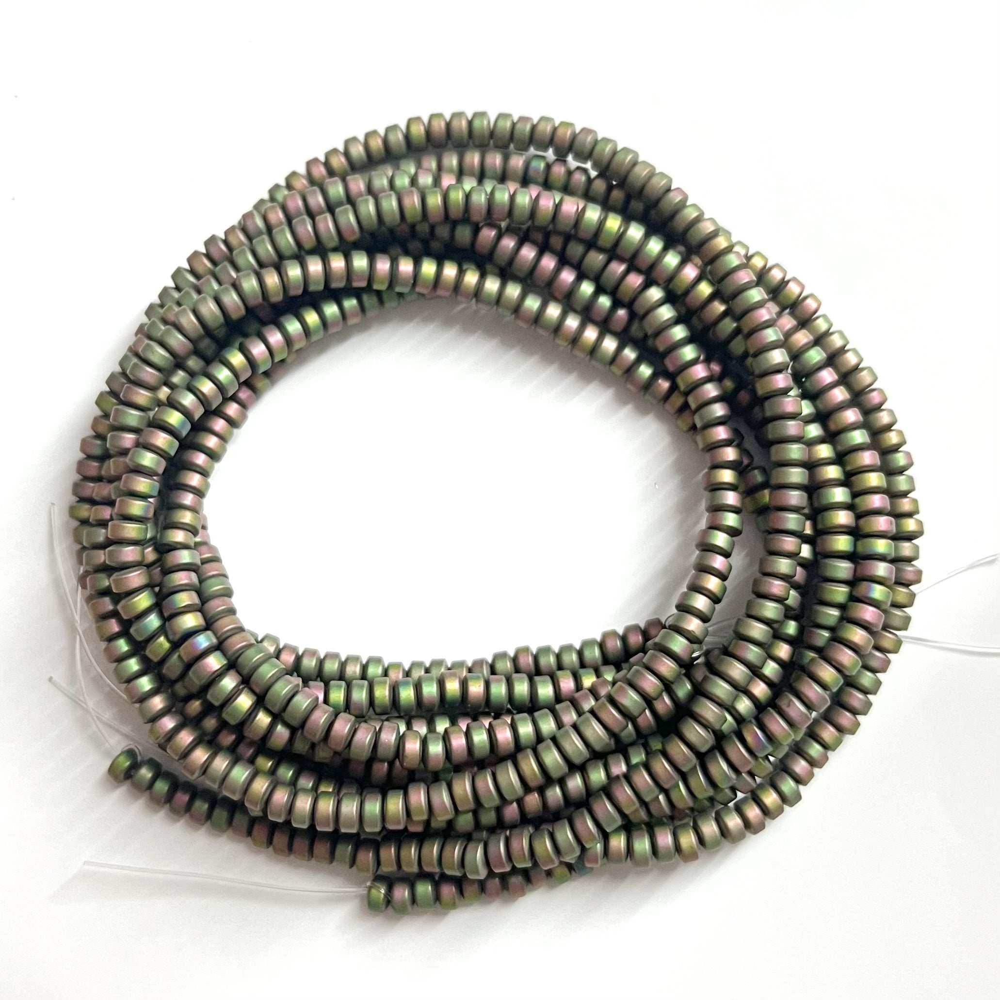 Hematite Beads 3mm Round Jewelry Making Supplies Pack of Four Varieties