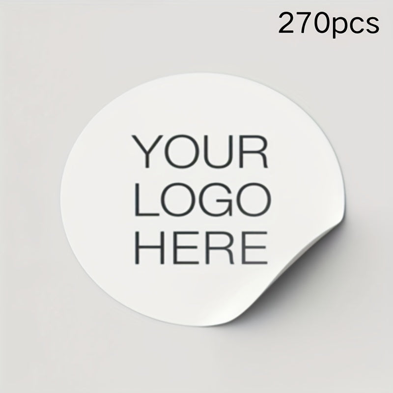 Suv o'tkazmaydigan PVC va oq pastki PP qog'ozdan tayyorlangan maxsus stikerlar 3.99 sm logotiplar, sovg'alar, yorliqlar uchun