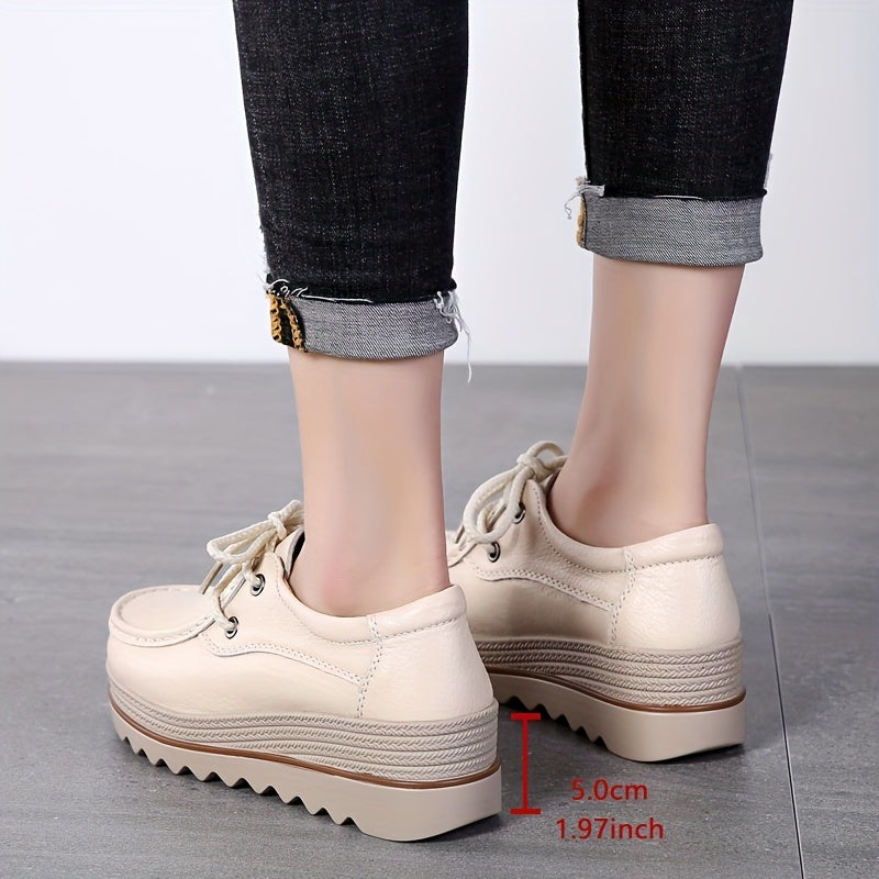 Women's Wedge Heel Sneakers Casual Platform Shoes with Thick Sole
