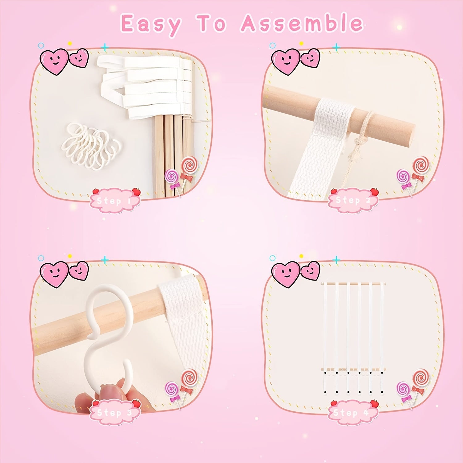 Girls Hair Bow Clips Holder Wall Organizer Jewelry Storage for Kids Room