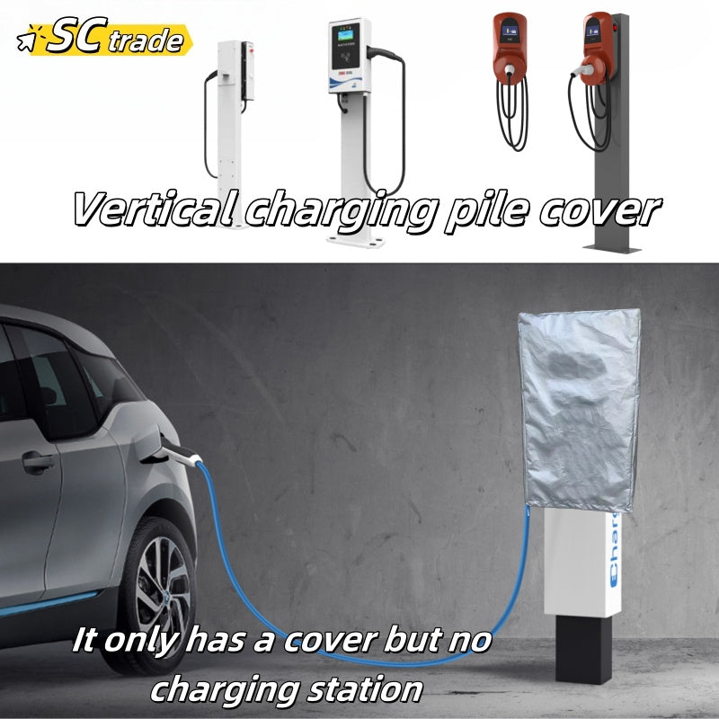 Electric Vehicle Charging Pole Cover Oxford Cloth Wall Mount Durable Drawstring