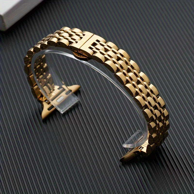 Ayollar uchun zamonaviy ingichka zanglamas po'latdan yasalgan almashtirish tasmasi, turli o'lchamdagi IWatch tasmalari va seriyalari bilan mos keladi, kumush rangda.