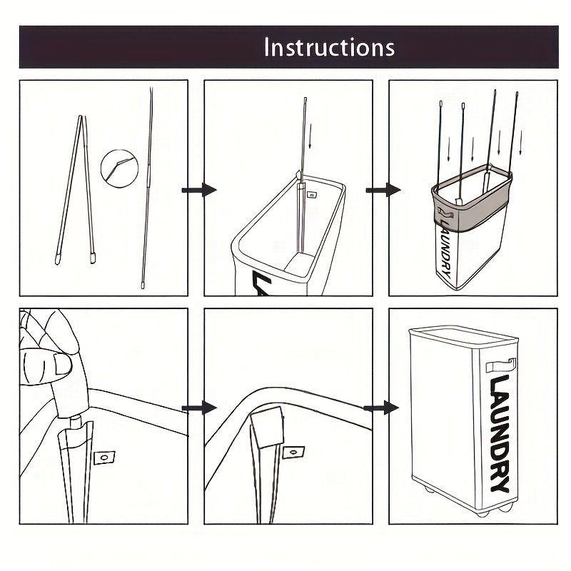 Laundry Basket with Wheels and Dustproof Mesh Cover for Clothes Transport and Sorting