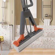 Super Absorbent Sponge Mop with Self-Squeeze Design for Hardwood and Tile Floors