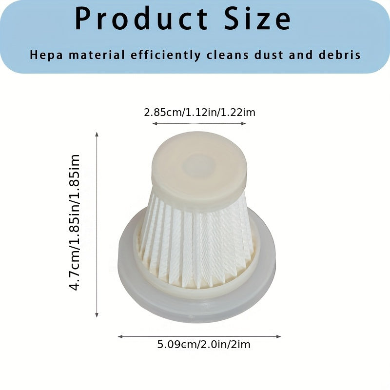 Washable HEPA Filter for Cordless Handheld Vacuum Cleaner Reusable Replacement Set of 2 3 5