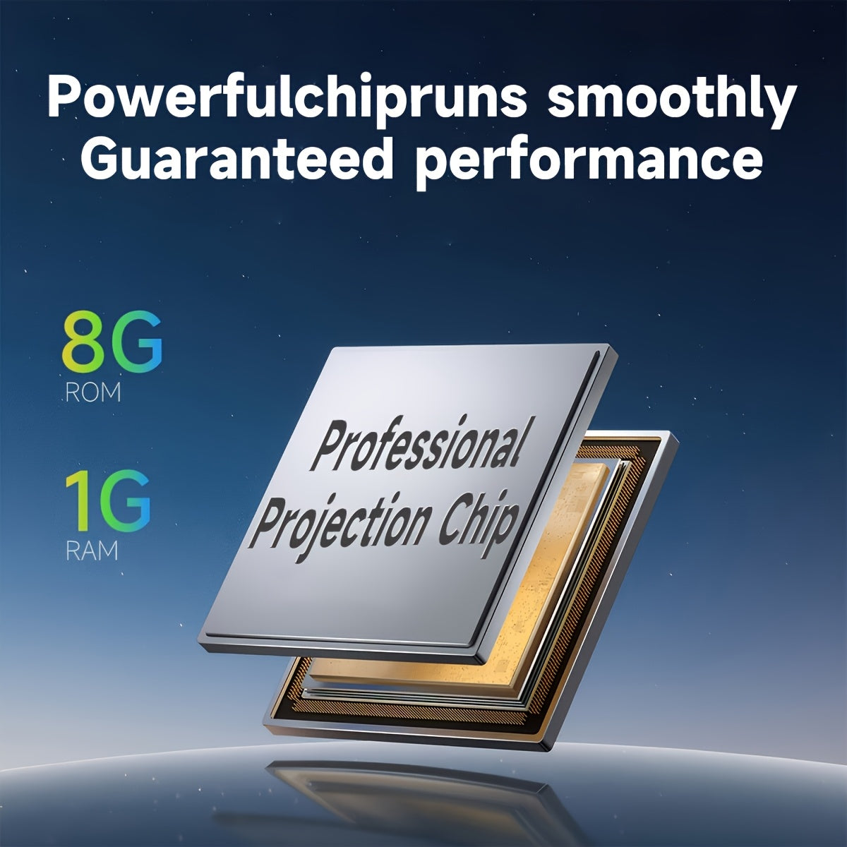 Mini Portable Projector With 4K HD Video WiFi and 180° Screen