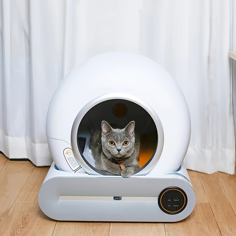 Automatic Self-Cleaning Cat Litter Box Wi-Fi Odor Control Large Capacity European Plug