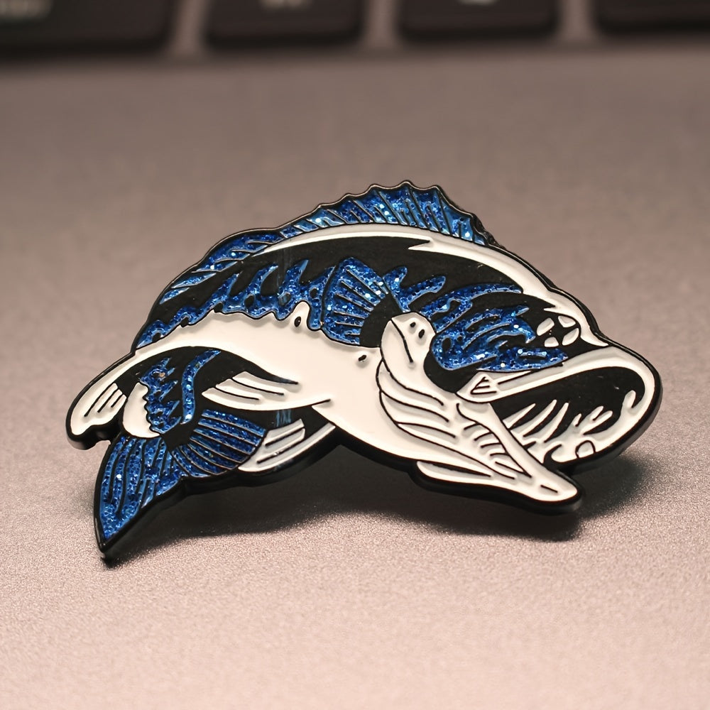 Koi Fish Enamel Pin for Men Zinc Alloy Fashionable Accessory