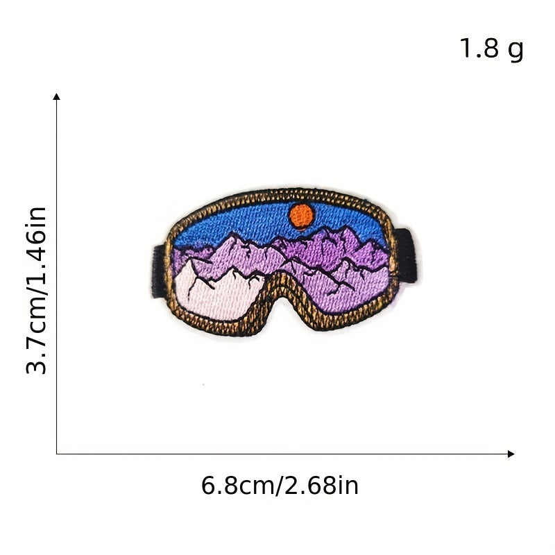 Set of 15 Vibrant Embroidered Iron-On Patches for Clothing Repair and Decoration